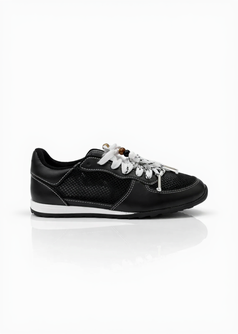 Sneakers donna leggere nere LOW