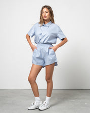Completo Camicia & Shorts Celeste