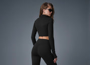 Completo BLACK NOIR – Crop top + leggings