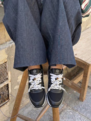 Sneakers donna leggere nere LOW